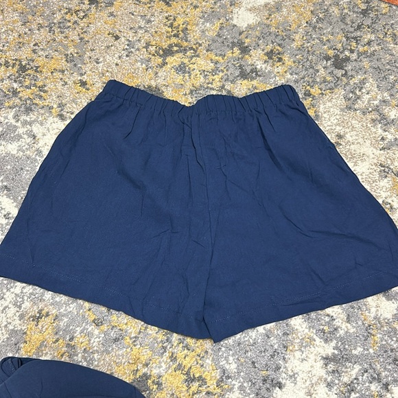 SHEIN Slayr Marynarka I Szorty Z Kamizelką I Jednokolorowymi Guzikami Z Przodu - Picture 7 of 8